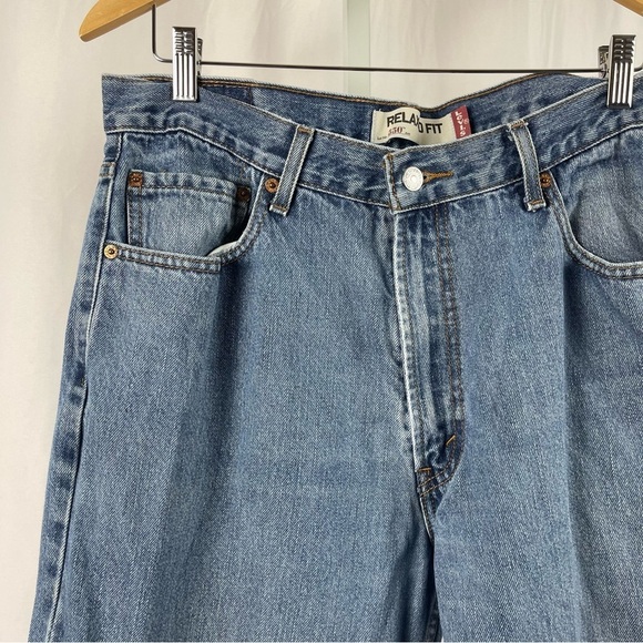 Levi's 550 Size 36 X 32 Straight Leg Retro Jeans Rugged Cotton Baggy - Picture 7 of 7